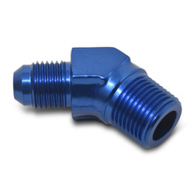 Russell 662390 - Performance -6 AN to 3/8in NPT 45 Degree Flare to Pipe Adapter