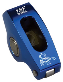 Scorpion Racing Products 1038 - 1.6 Small Block Chevy 3/8 Blue Race Series Narrow Body Rocker Arms Set of 16