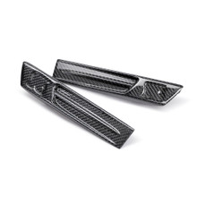 Seibon FDL0910NSGTR - 09-10 Nissan GTR R35 Carbon Fiber Fender Duct Logos (Pair)