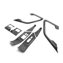 Seibon CFI0910NSGTR-C - 09-14 Nissan GTR Carbon Fiber Door Trim Set (12 PCS)