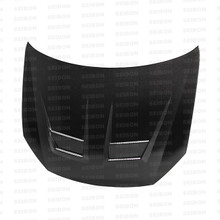 Seibon HD1011VWGTIB-DV - 10-11 VW Golf GTI 5K/MK6 DV Carbon Fiber Hood w/ Shaved Emblem