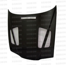 Seibon HD9298BMWE362D-ER - Carbon, , ER-style carbon fiber hood for 1992-1999 BMW 3 series 2dr and 1995-1999 BMW M3 2dr