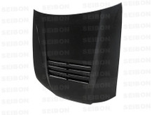 Seibon HD9901NSS15-DS - 99-01 Nissan S15 DS-Style Carbon Fiber Hood
