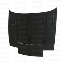 Seibon HD8994NS240-TT - Carbon, , TT-style carbon fiber hood for 1989-1994 Nissan 240SX