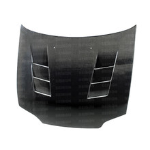 Seibon HD9295HDCV2D-TS - 92-95 Honda Civic 2DR/3DR TS-Style Carbon Fiber Hood