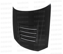 Seibon HD9901NSR34S-DS - 99-01 Nissan Skyline R34 GT-S (BNR34) DS Carbon Fiber Hood