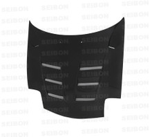 Seibon HD9396MZRX7-TS - 93-02 Mazda RX7 FD3S TS Style Carbon Fiber Hood
