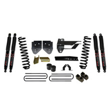 Skyjacker F17401K-B - Lift Kit 4 Inch Lift 17-19 Ford F-250 Super Duty Includes Front Coil Springs Bump Stop Spacers Relocation Brackets Rear Lift Blocks U-Bolts Black Max 8500 Shocks