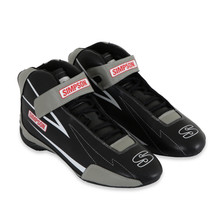 Simpson Safety SC105G - Simpson Racing Supercoil Shoe Black/Grey - 10.5