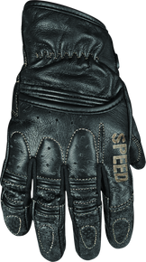 Speed and Strength 878617 - Rust and Redemption Leather Gloves Black - Medium