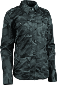 Speed and Strength 880442 - Speed Society Armored Moto Shirt Womens Camouflage - 3XL