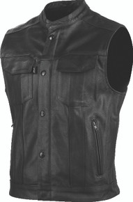 Speed and Strength 889578 - Band Of Brothers Leather Vest Black - Large
