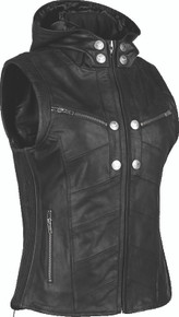 Speed and Strength 889743 - Hells Belles Leather Vest Womens Black - 2XL