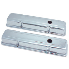 Spectre 5220 - SB Chevy Short Valve Cover Set - Chrome