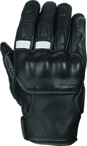 Speed and Strength 892327 - Twist of Fate Leather Gloves Black/White - Large