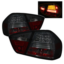 Spyder 5000927 - BMW E90 3-Series 06-08 4Dr LED Tail Lights Smoke ALT-YD-BE9006-LED-SM