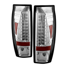 Spyder 5001078 - Chevy Avalanche 02-06 LED Tail Lights Chrome ALT-YD-CAV02-LED-C
