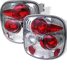 Spyder 5002112 - Chevy Silverado Stepside 99-04 Euro Style Tail Lights Chrome ALT-YD-CS99STS-C
