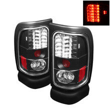 Spyder 5002693 - Dodge Ram 1500 94-01/Ram 2500/3500 94-02 LED Tail Lights Black ALT-YD-DRAM94-LED-BK