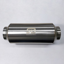Stainless Bros 615-06323-0000 - 2.50in x 17in OAL Lightweight Muffler - Matte Finish