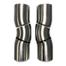 Stainless Bros 622-06363-9003 - SS304 Collector 2.5in X-Pipe (Small Crossover) Weld Kit