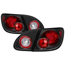 Spyder 5007339 - Toyota Corolla 03-08 Euro Style Tail Lights Black ALT-YD-TC03-BK