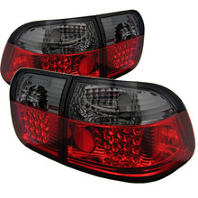 Spyder 5005038 - Honda Civic 96-98 4Dr LED Tail Lights Red Smoke ALT-YD-HC96-4D-LED-RS