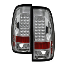Spyder 5012944 - Xtune Ford F150 Styleside 97-03 / F250/350/450/550 99-07 LED Tail Lights Chrome ALT-ON-FF15097-LED-C