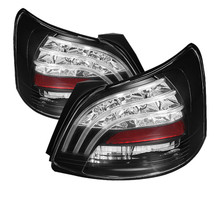 Spyder 5037640 - Toyota Yaris 07-09 4Dr LED Tail Lights Blk ALT-YD-TYA074D-LED-BK