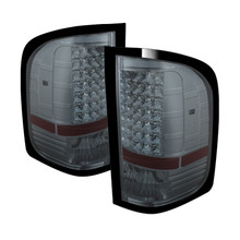 Spyder 5073723 - Xtune Chevy Silverado 07-13 LED Tail Lights Smoke ALT-JH-CS07-LED-SM