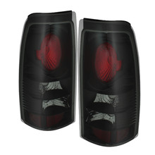 Spyder 5078056 - Chevy Silverado 1500 99-02 (Not Fit Stepside) Euro Style Tail Lights Blk Smke ALT-YD-CS99-BSM