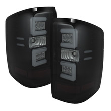 Spyder 5079992 - 14-18 Chevy 1500 / 15-19 GMC 3500 Dually / Bar LED Tail Lights Blk Smke ALT-YD-CS14-LBLED-BSM
