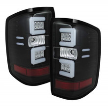 Spyder 5079985 - Chevy 1500 14-16 Light Bar LED Tail Lights Blk ALT-YD-CS14-LBLED-BK