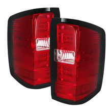 Spyder 5080011 - Chevy 1500 14-16 Light Bar LED Tail Lights Red Clear ALT-YD-CS14-LBLED-RC