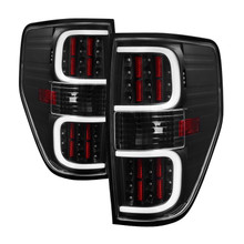 Spyder 5082169 - xTune Ford F150 09-14 LED Tail Lights - Black ALT-ON-FF15009-LBLED-BK