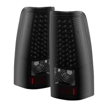 Spyder 5081124 - Xtune Chevy Silverado 1500/2500/3500 03-06 LED Tail Lights Black Smoke ALT-ON-CS03-LED-BSM