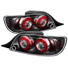 Spyder 5081209 - Xtune Mazda Rx-8 04-08 LED Tail Lights Black ALT-ON-MRX804-LED-BK