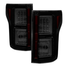 Spyder 5083685 - Ford F150 2015-2017 Light Bar LED Tail Lights - Black Smoke ALT-YD-FF15015-LBLED-BSM