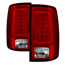 Spyder 5084071 - 13-14 Dodge Ram 1500 LED Tail Lights - Red Clear ALT-YD-DRAM13V2-LED-RC