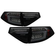 Spyder 5086747 - 08-14 Subara Impreza WRX Hatchback LED Tail Lights Seq Signal Blk Smoke ALT-YD-SI085D-SEQ-BSM