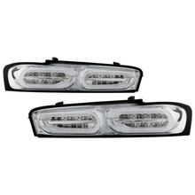 Spyder 5087225 - Chevy Camaro 16-18 Halogen LED Tail Lights Chrome ALT-YD-CCAM16HAL-SEQ-C