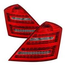 Spyder 9028458 - Xtune Mercedes Benz W221 S-Class 07-09 LED Tail Lights Red Clear ALT-JH-MBW221-LED-RC