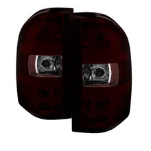Spyder 9033100 - Xtune GMC Sierra 07-13 OEM Tail Lights Dark Red ALT-JH-CSIL07-OE-RSM