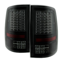 Spyder 9036385 - xTune Dodge Ram 1500 09-14 - C Shape LED Tail Lights- Black Smoked ALT-JH-DR09-LED-CS-BSM