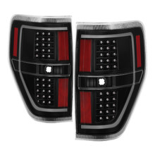 Spyder 9042188 - xTune 09-14 Ford F-150 Light Bar LED Tail Lights - Black (ALT-JH-FF15009-LBLED-BK)