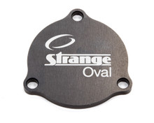Strange ADW500C - Wheel Hub Dust Cap - 3-Bolt - Aluminum - Black Anodized -  Oval Wheel Hub - Each