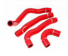 Torque Solution TS-EVX-434RD - 08-15 Mitsubishi Evolution X Silicone Radiator Hose Kit - Red