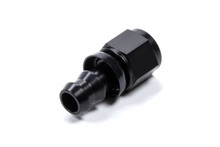 Triple X HF-10006BLK - #6 Straight Hose End Push Lock