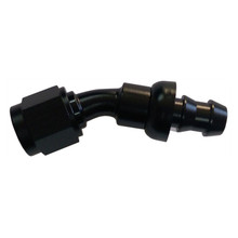 Triple X HF-13006BLK - #6 30 Degree Hose End Push Lock