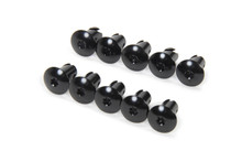 Triple X CH-4418BLK-10 - Torx Head Button Alum .550 Long Black 10pk
